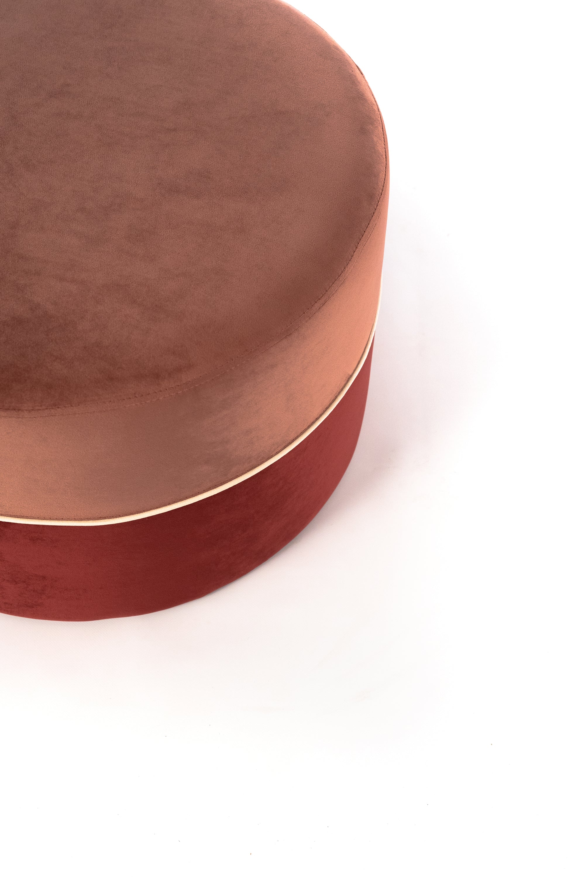 Pouf DENISE rosa/bordeaux