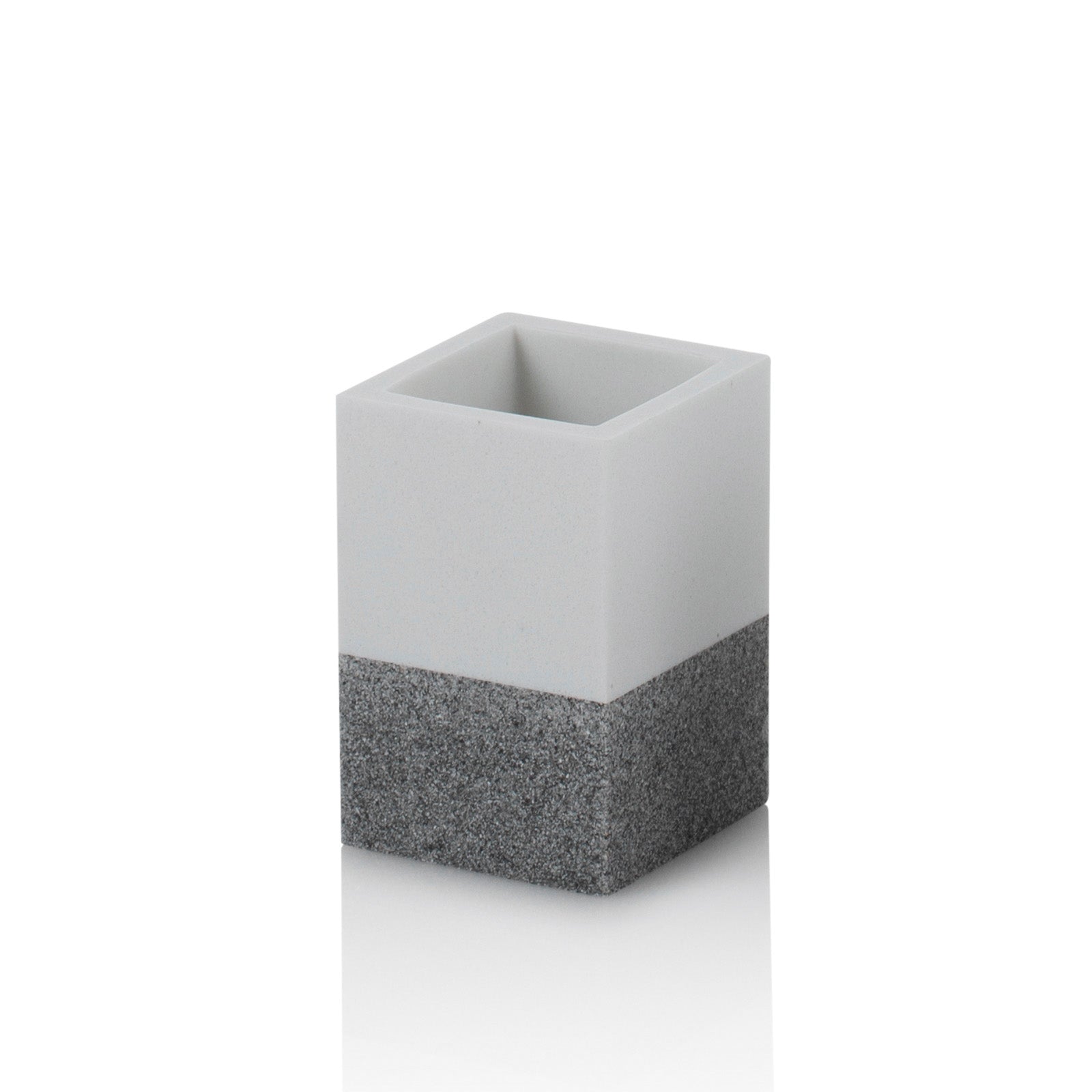Set bagno 4 pezzi RABAT bianco/grigio