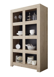 Credenza/Libreria CAPRI rovere scuro