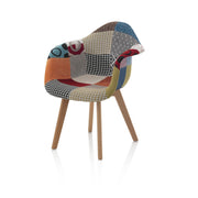Set of 2 VICTORIA patchwork armchairs