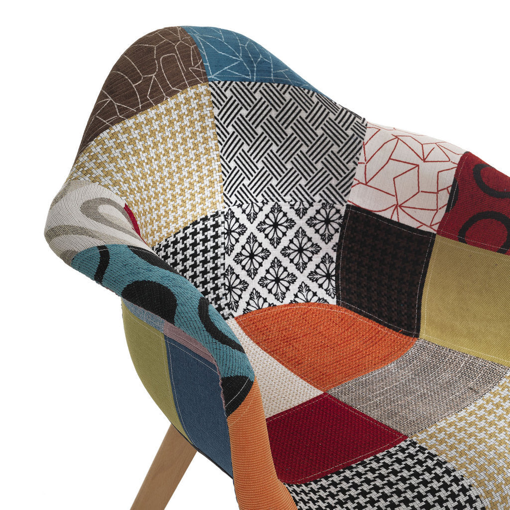 Set of 2 VICTORIA patchwork armchairs