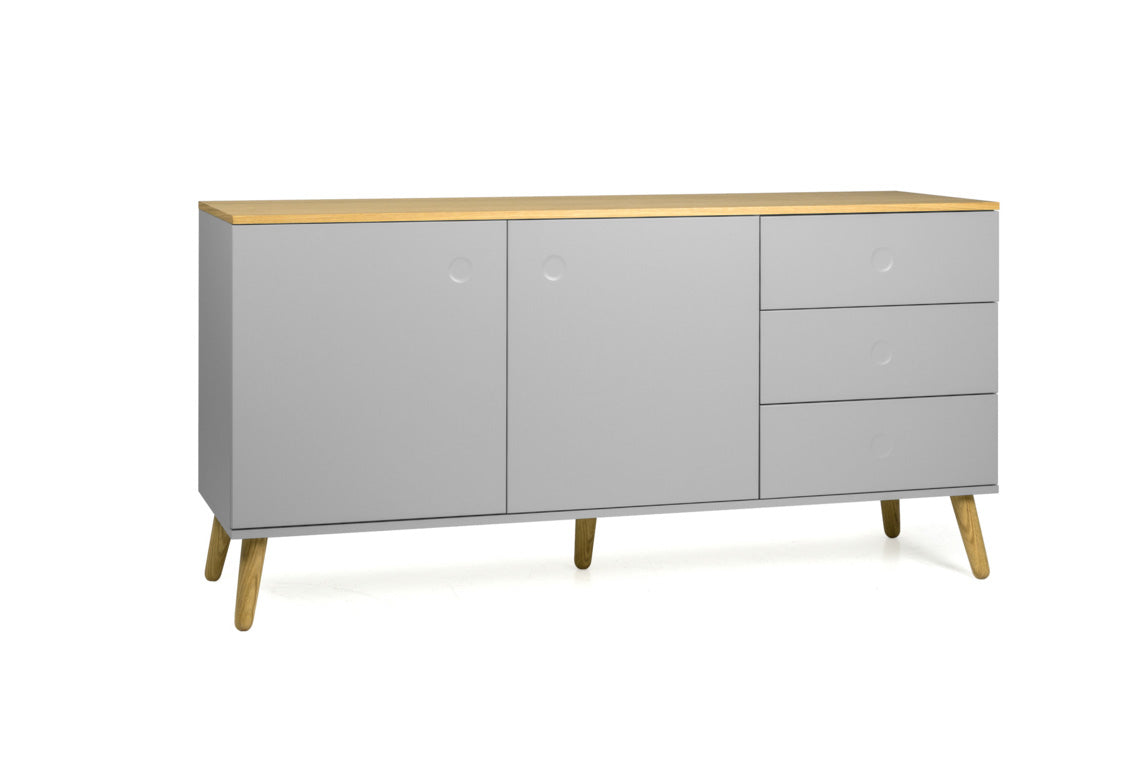 Buffet 2ante/3cassetti HANS grigio chiaro