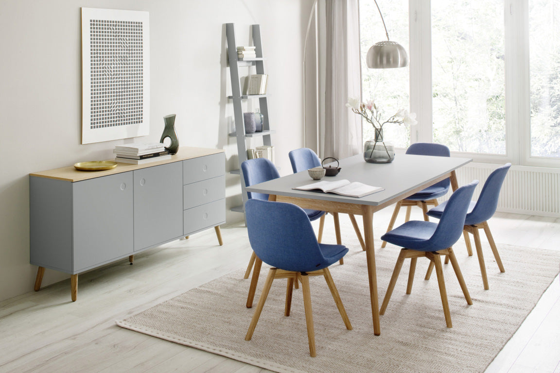 Buffet 2ante/3cassetti HANS grigio chiaro