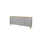 Buffet 4ante/4cassetti HANS grigio