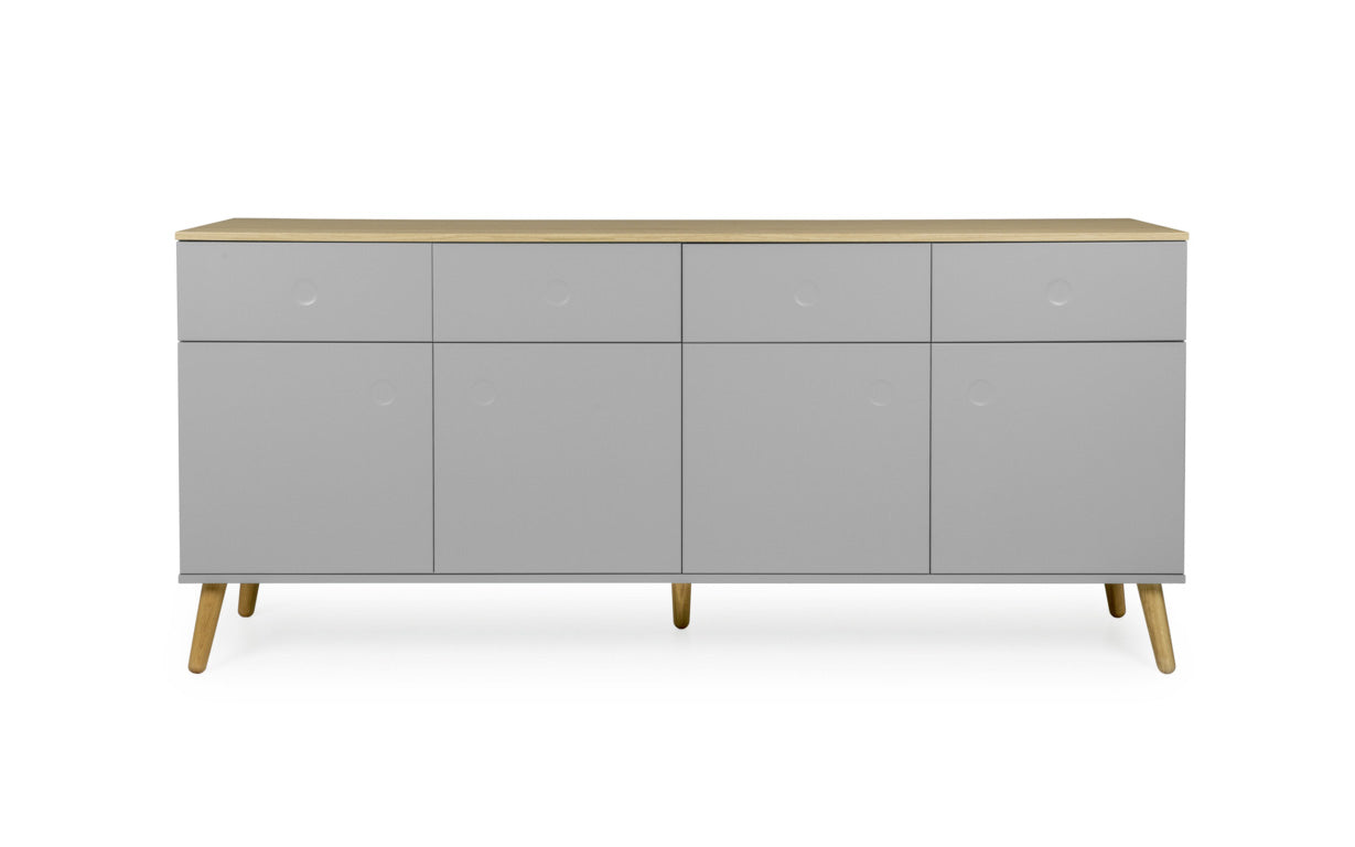 Buffet 4ante/4cassetti HANS grigio