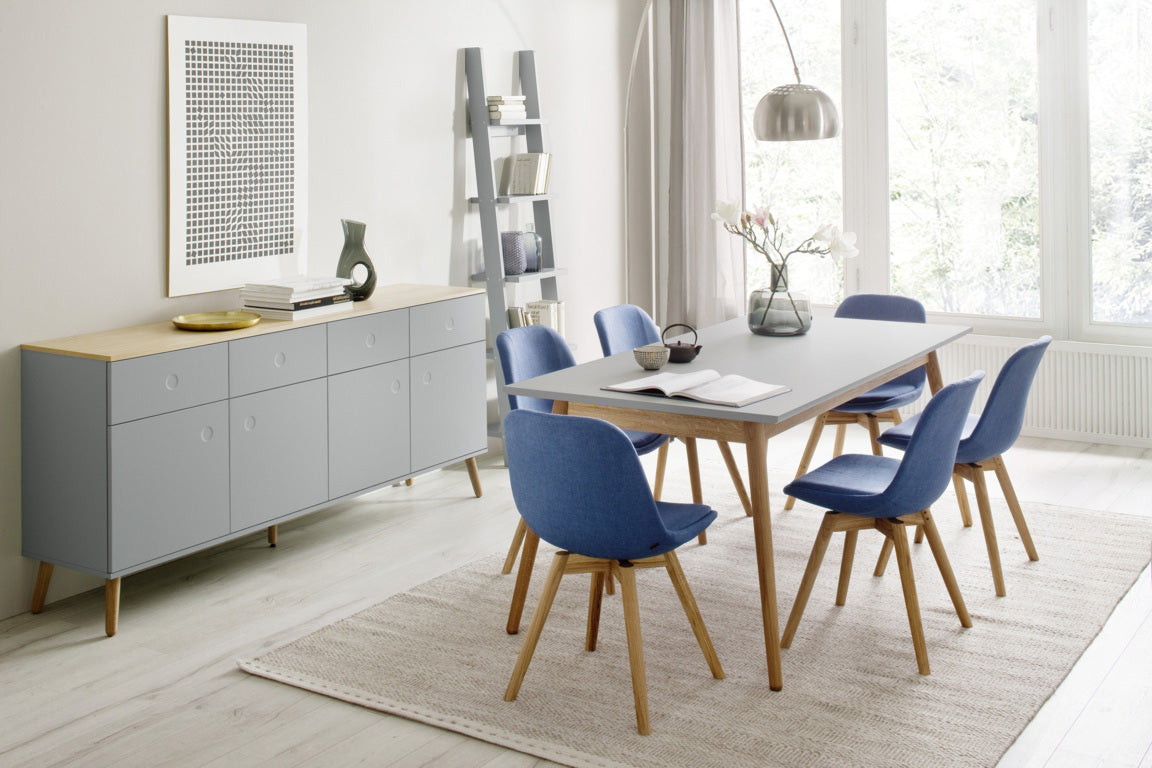 Buffet 4ante/4cassetti HANS grigio