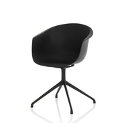 Set of 2 POLLY black swivel chairs
