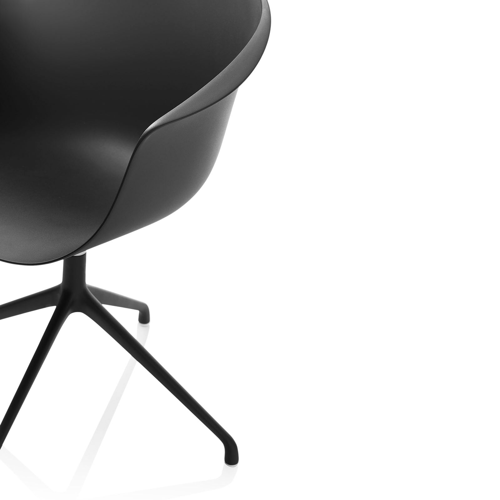Set of 2 POLLY black swivel chairs