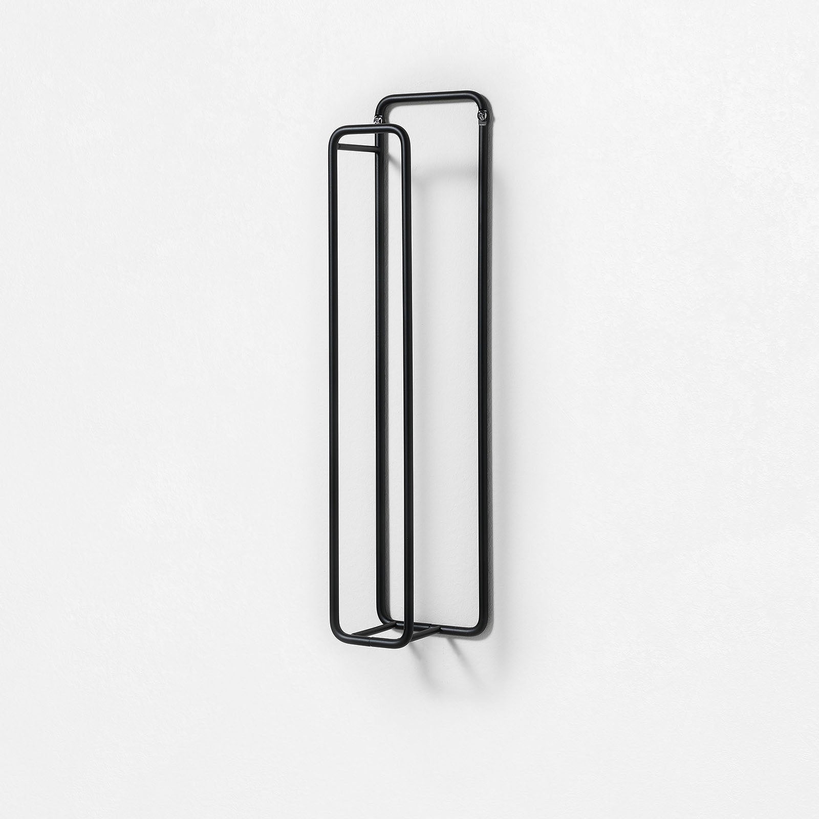 Porta salvietta verticale da parete SEIKI nero