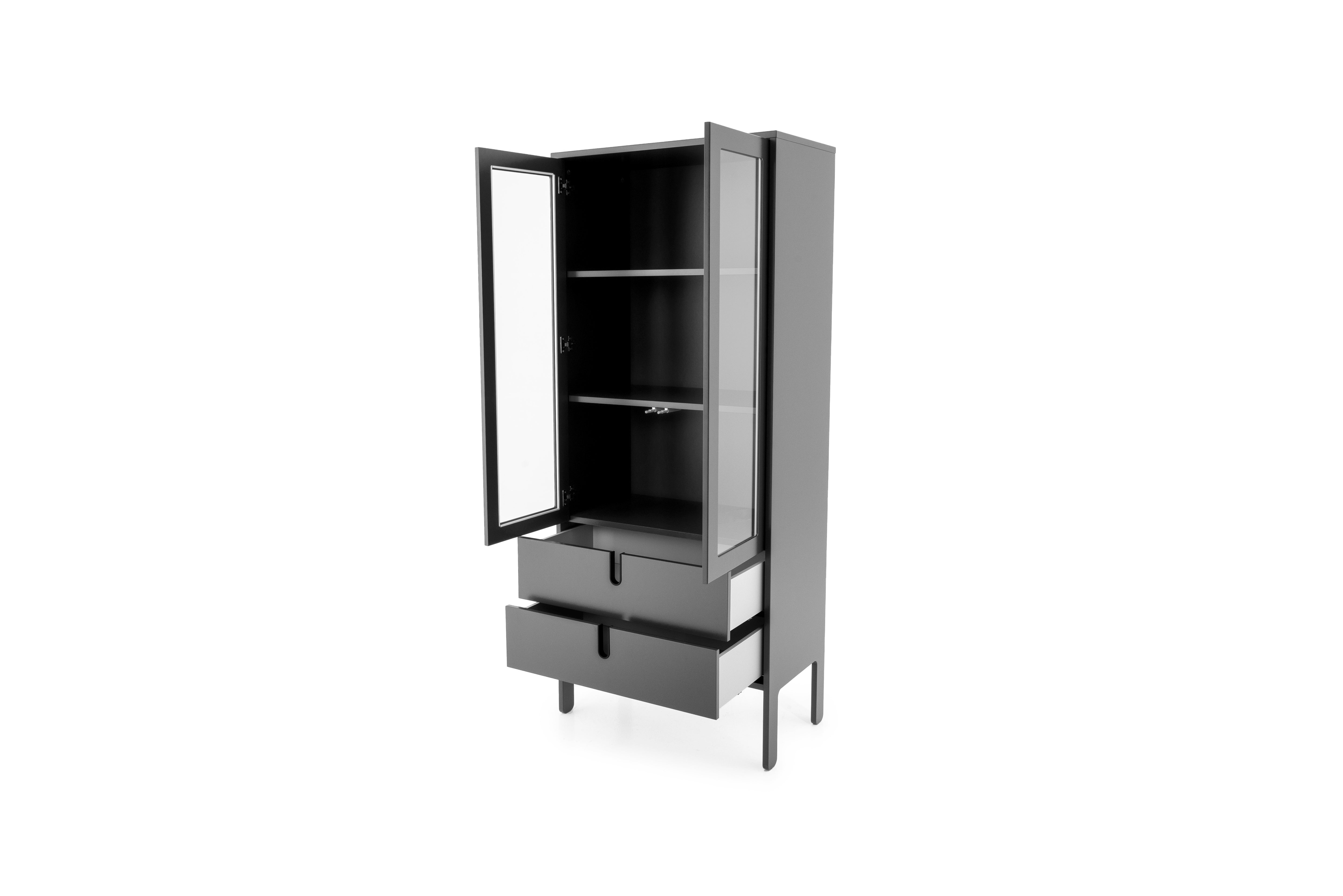 Credenza/Vetrina BODEN grigio