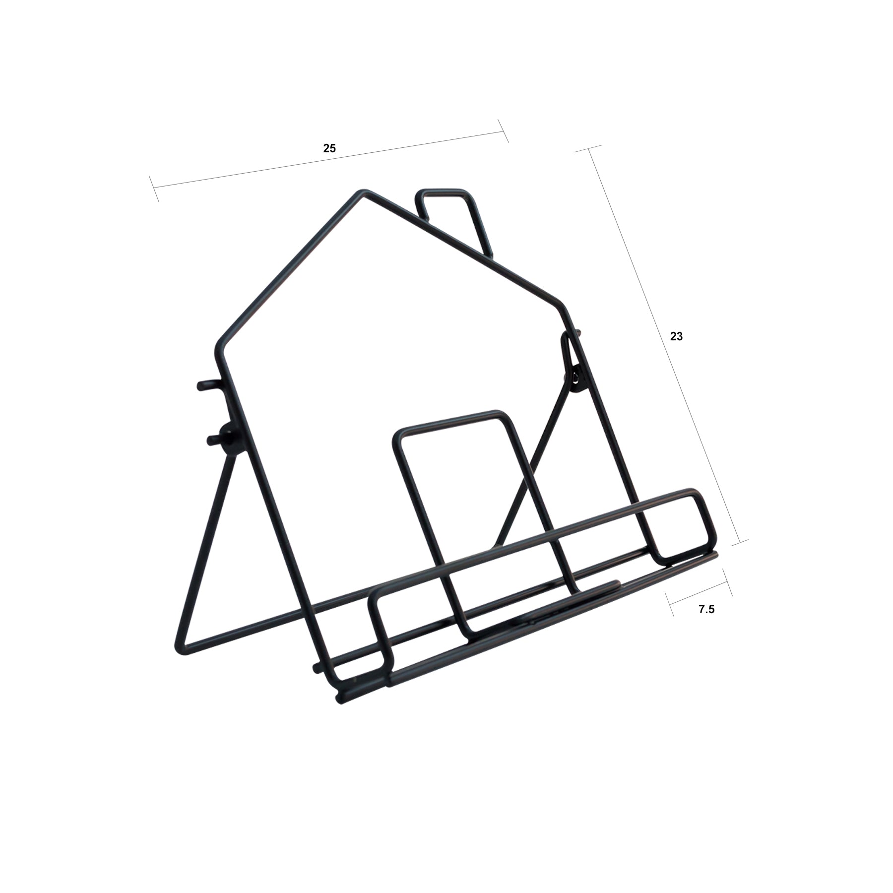 Supporto per libro HOME nero