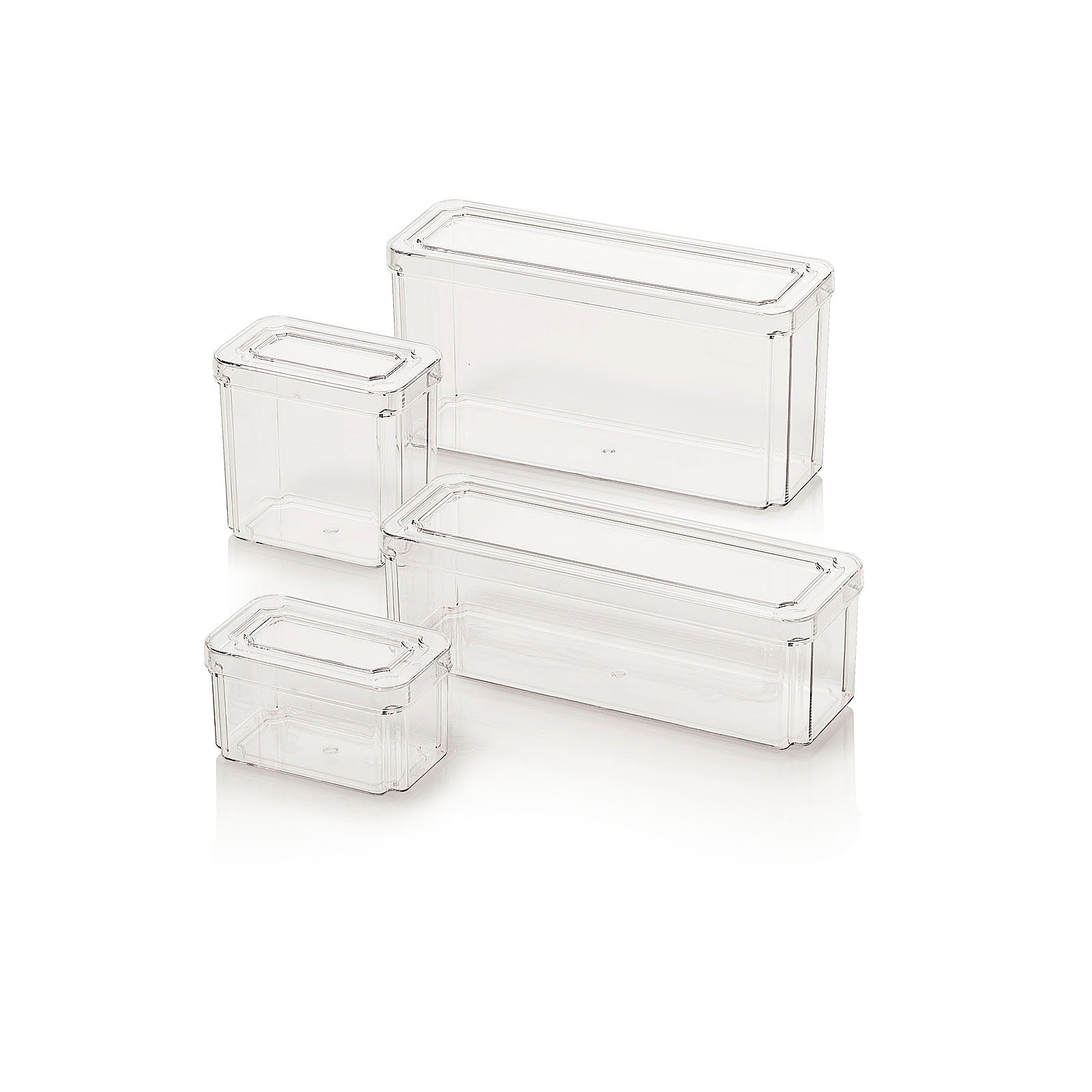Set 4 contenitori con coperchio BON