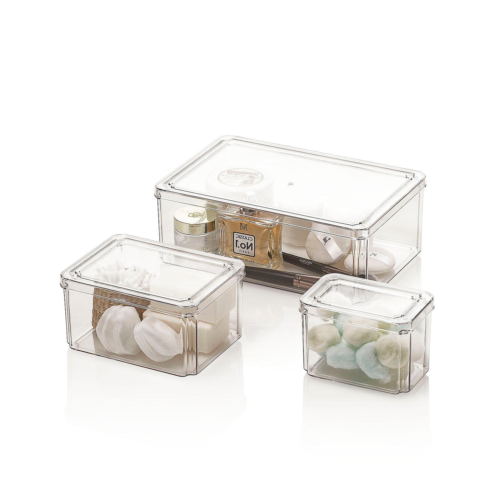 Set 3 contenitori con coperchio DIP