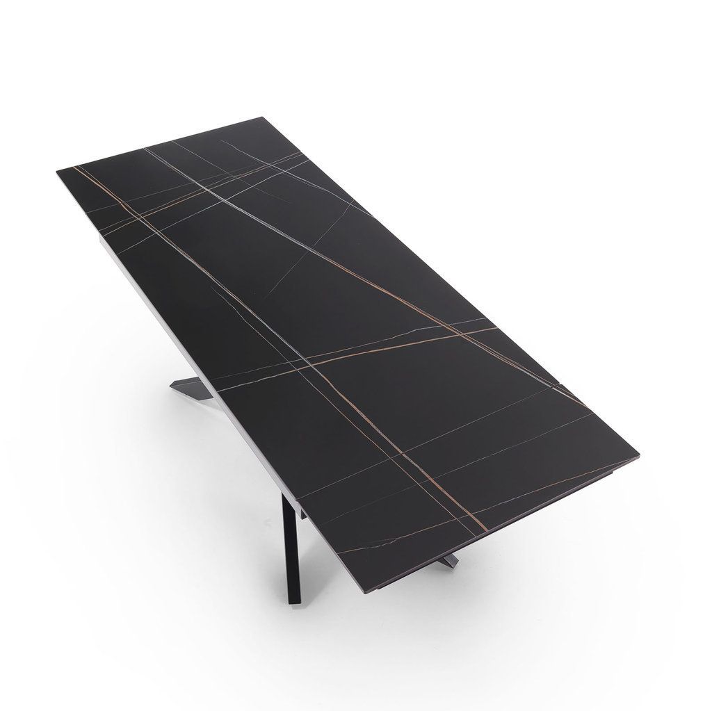 Tavolo allungabile ZELOR ceramica nero