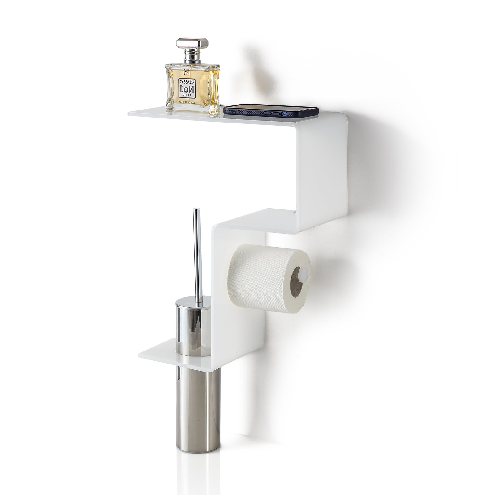 Mensola multifunzione per bagno da parete DOMUS