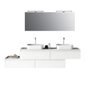 Composizione doppio lavabo 9 pezzi ASTRA