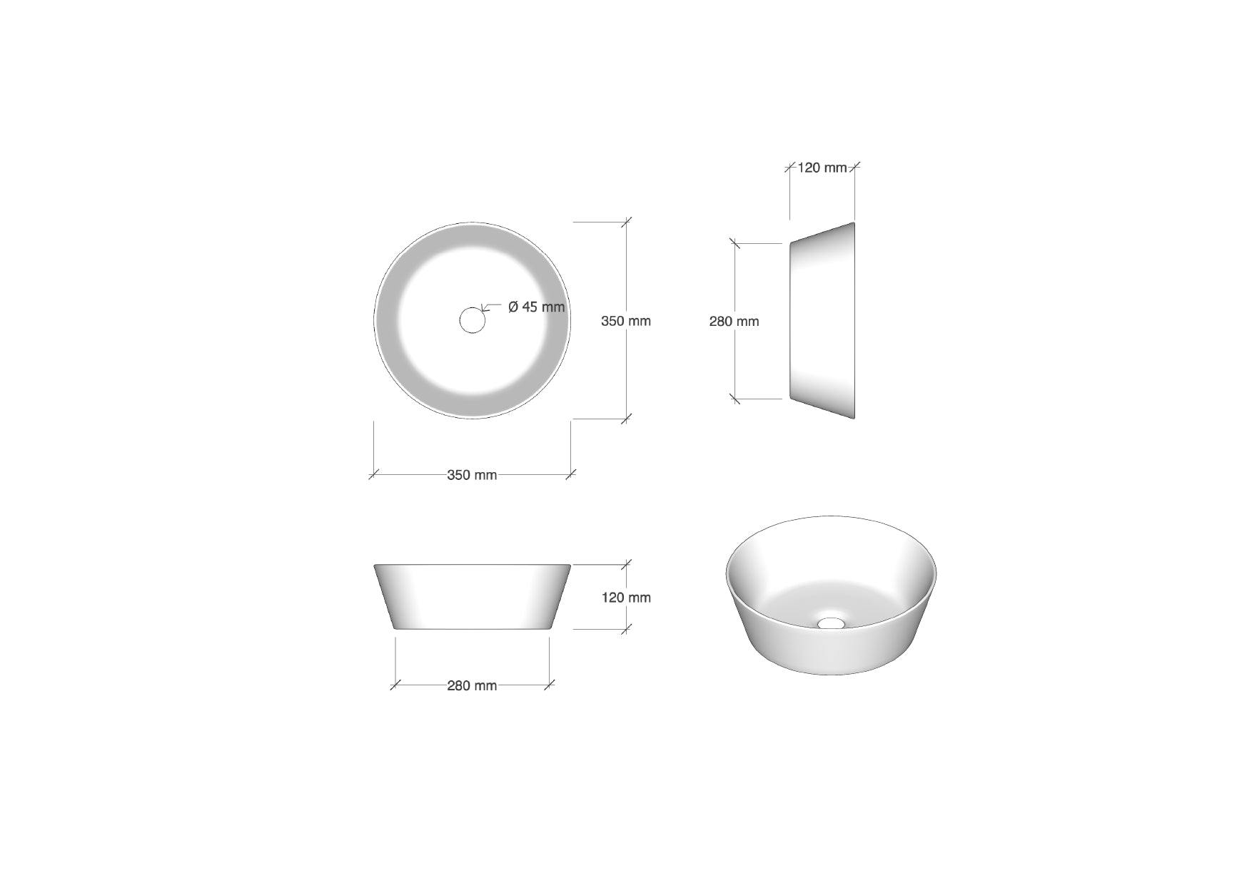 Composizione doppio lavabo 8 pezzi ASTRA