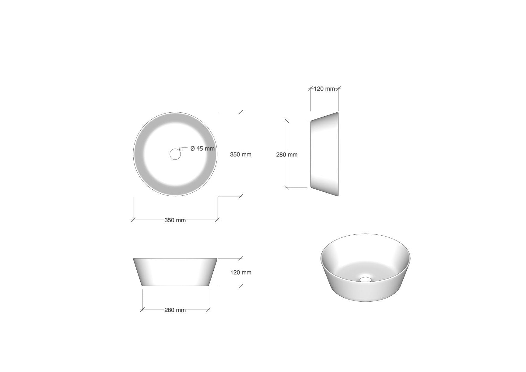 Composizione doppio lavabo 8 pezzi ASTRA