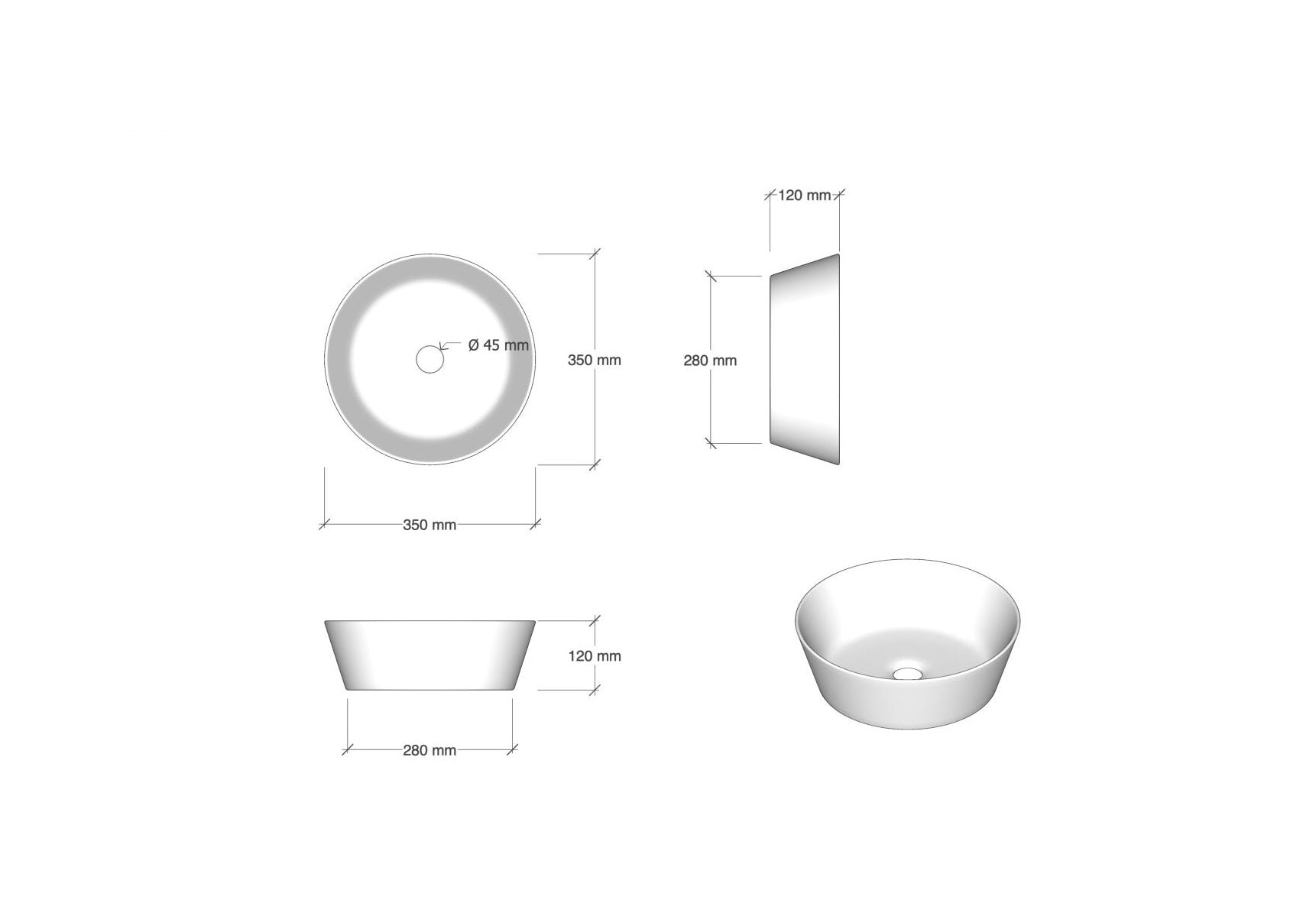 Composizione doppio lavabo 9 pezzi ASTRA