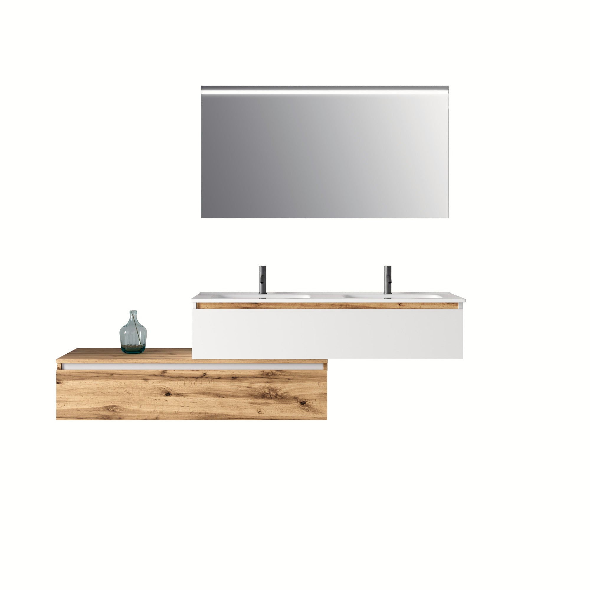 Composizione doppio lavabo 4 pezzi ASTRA