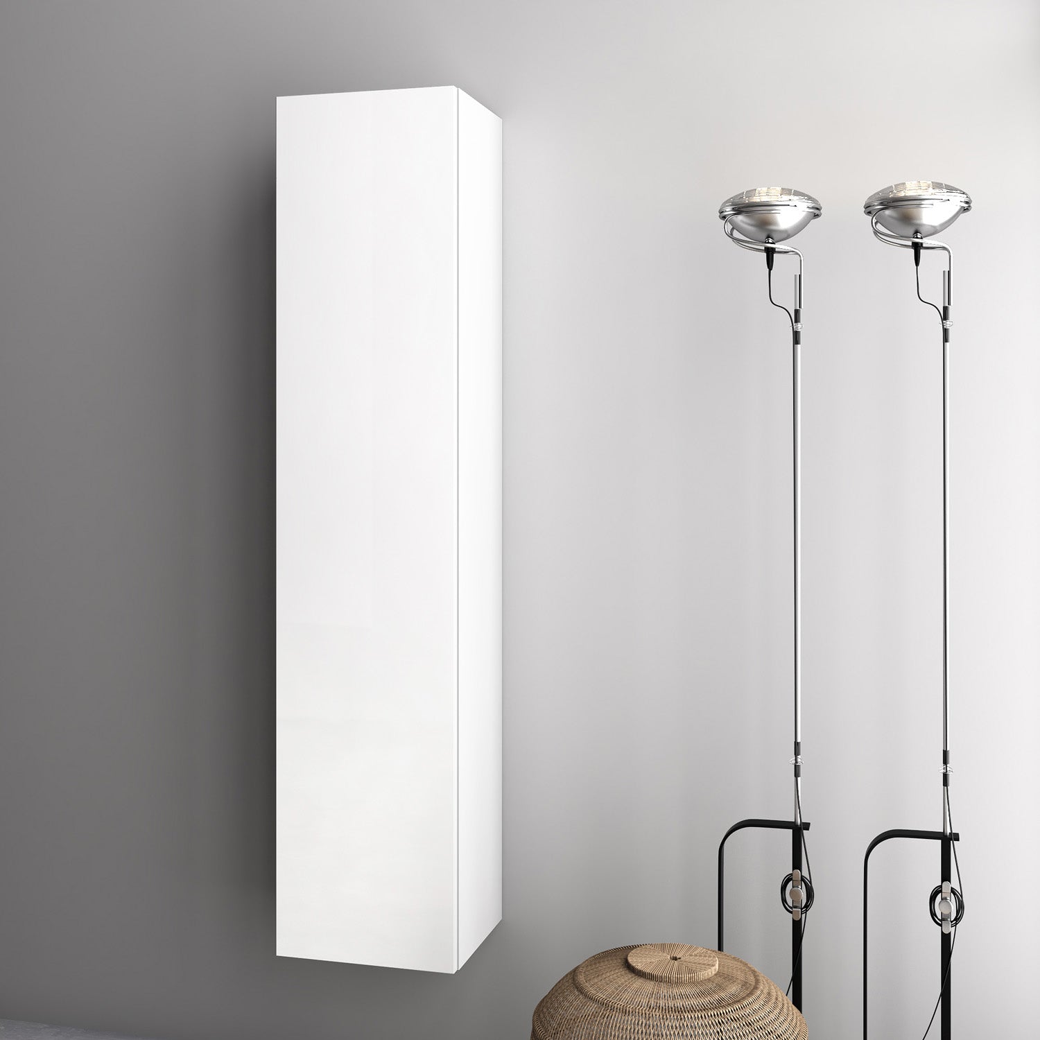 Composizione 8 pezzi ASTRA noce/bianco opaco