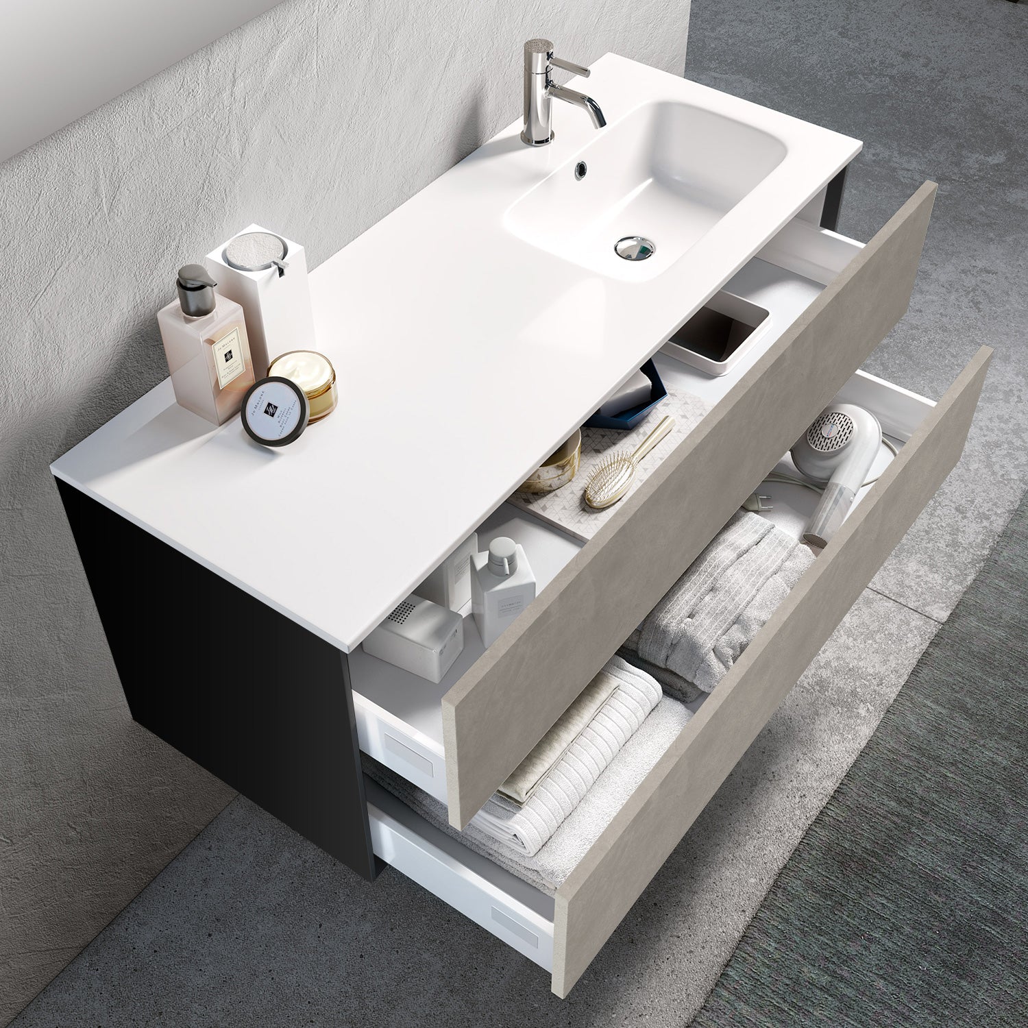 Composizione vasca DX 4 pezzi IGEA
