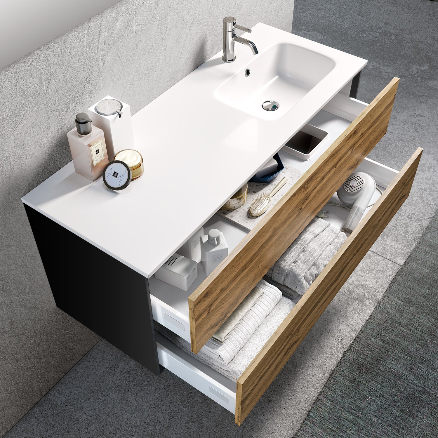 Composizione vasca DX 4 pezzi IGEA