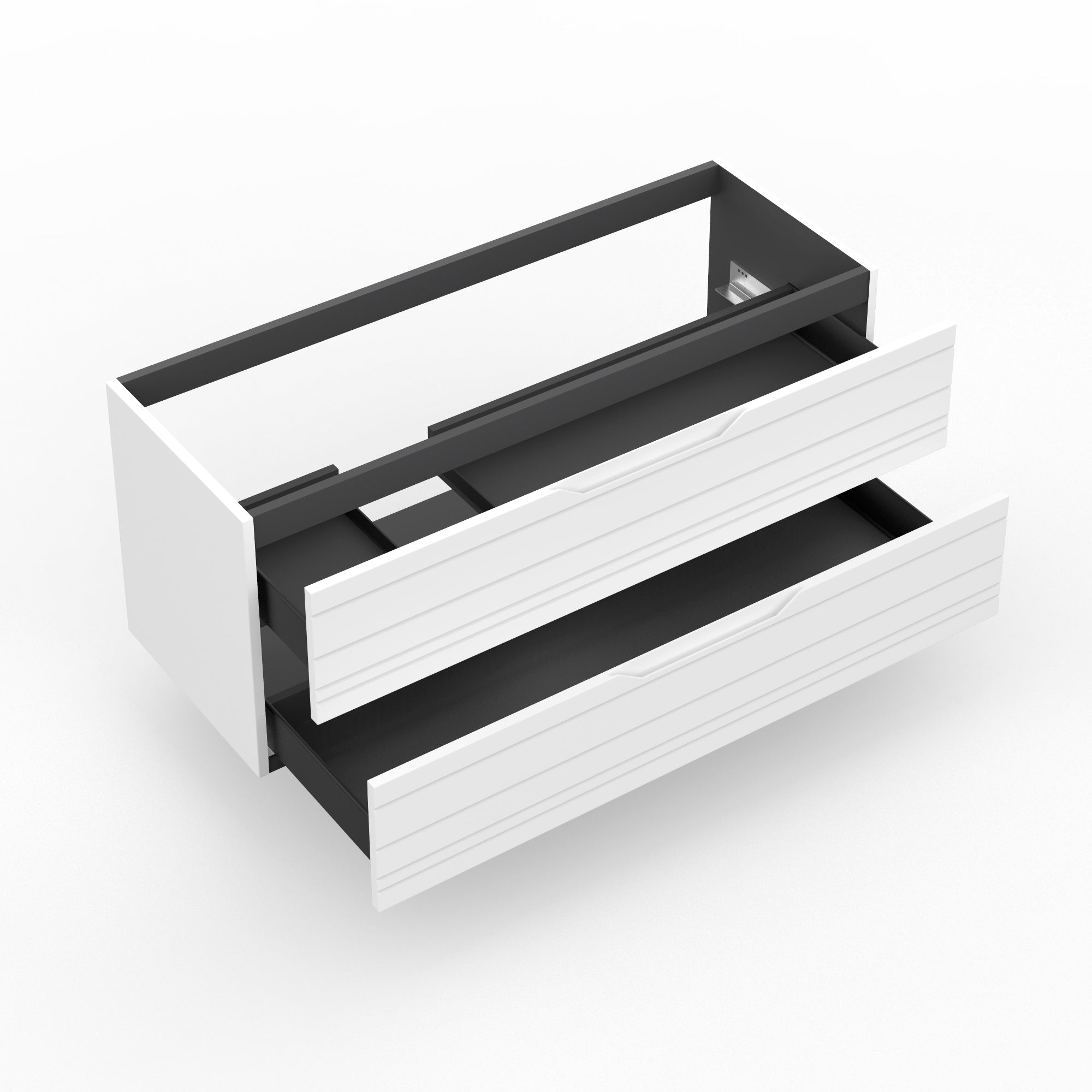 Base portalavabo 2 cassetti per vasca SX SOLMIRA