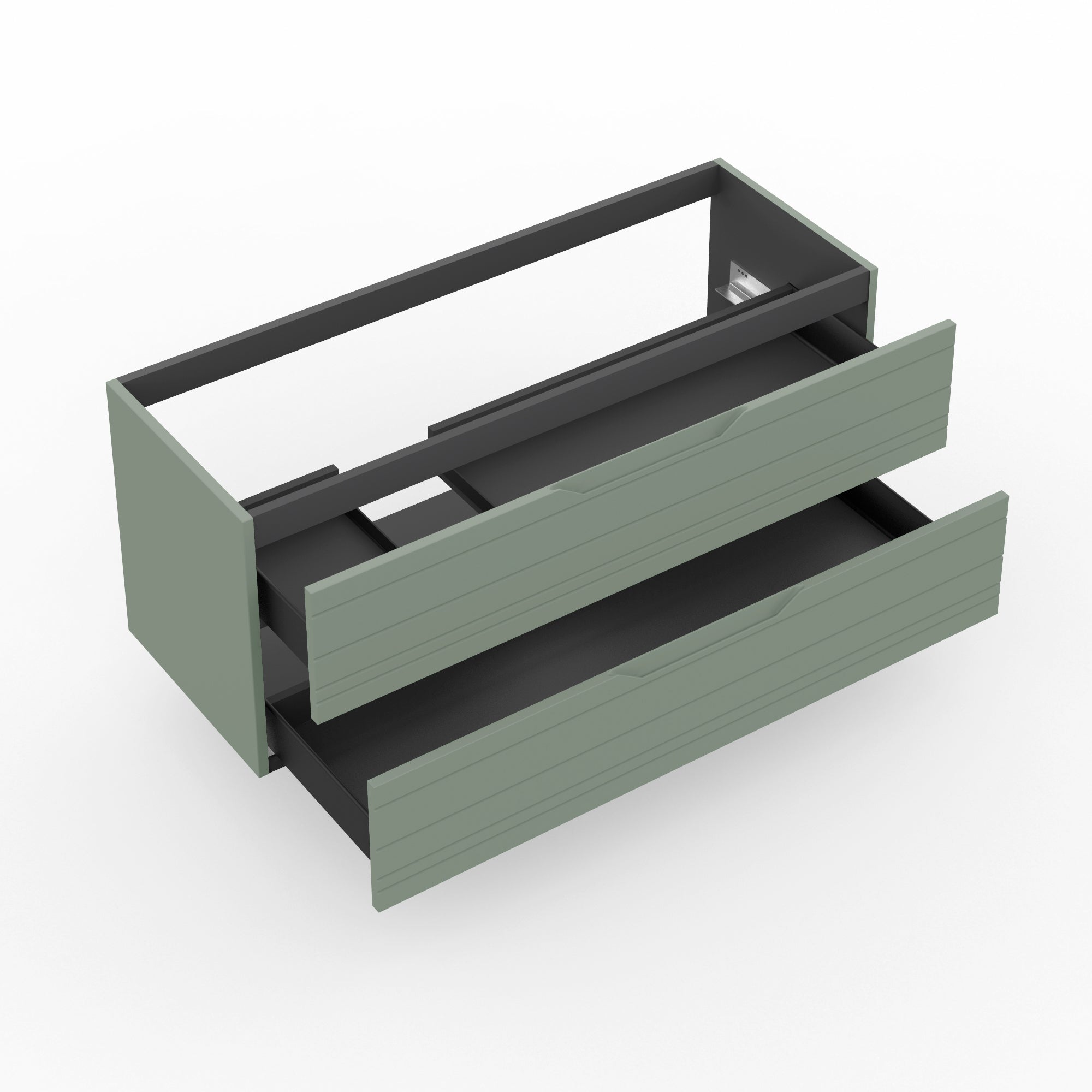 Base portalavabo 2 cassetti per vasca SX SOLMIRA