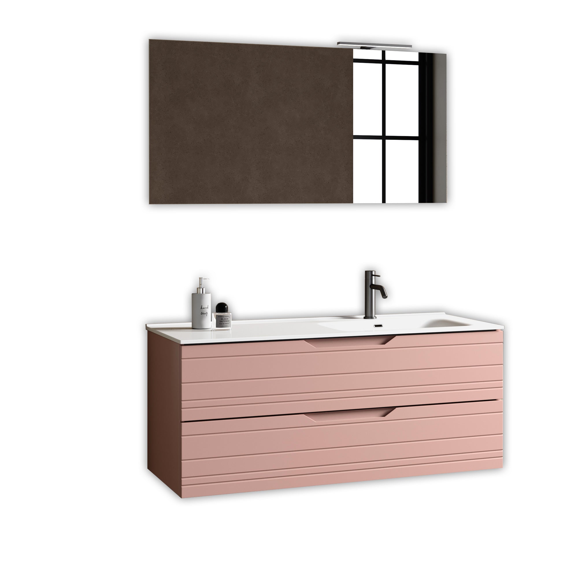 Composizione vasca DX 4 pezzi SOLMIRA