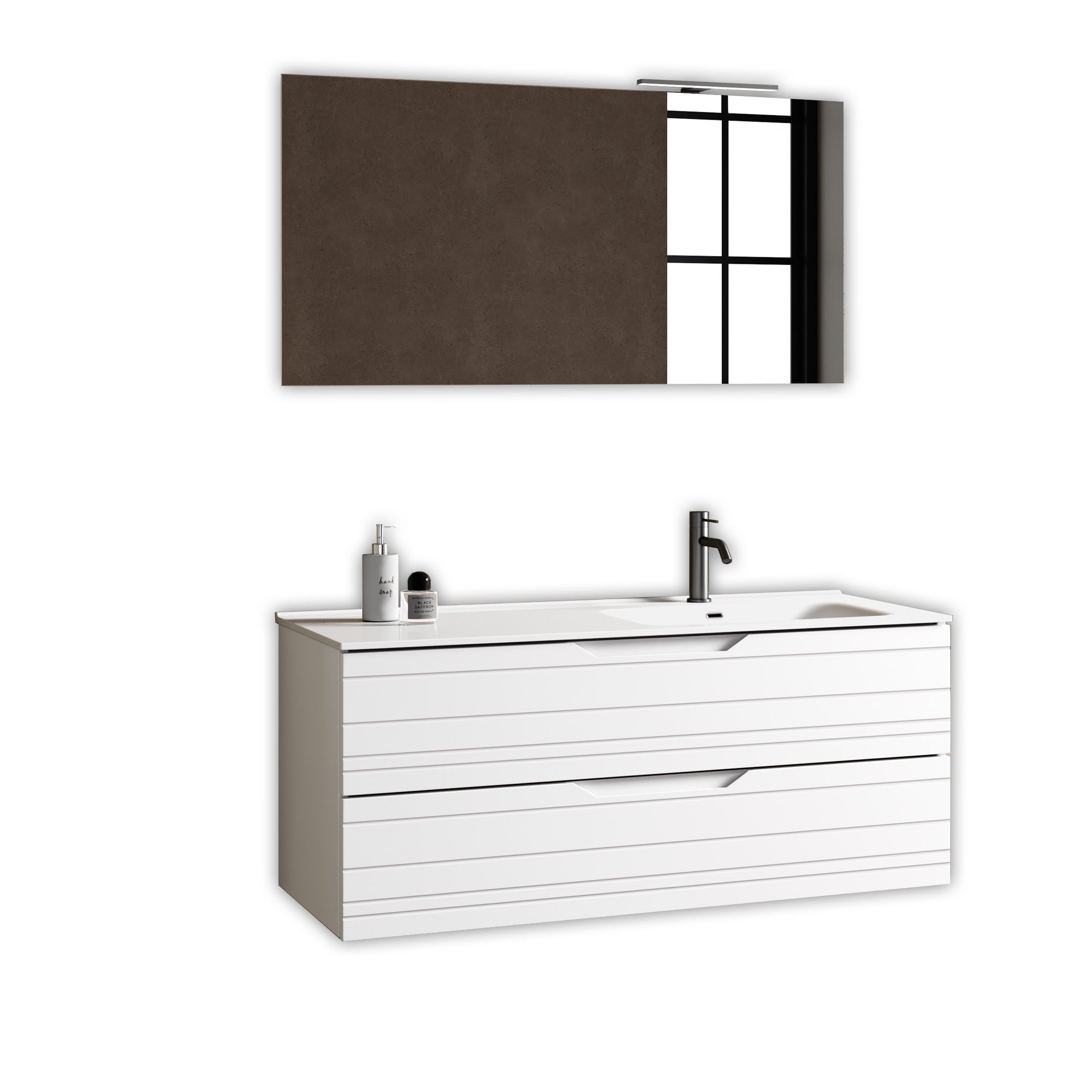 Composizione vasca DX 4 pezzi SOLMIRA