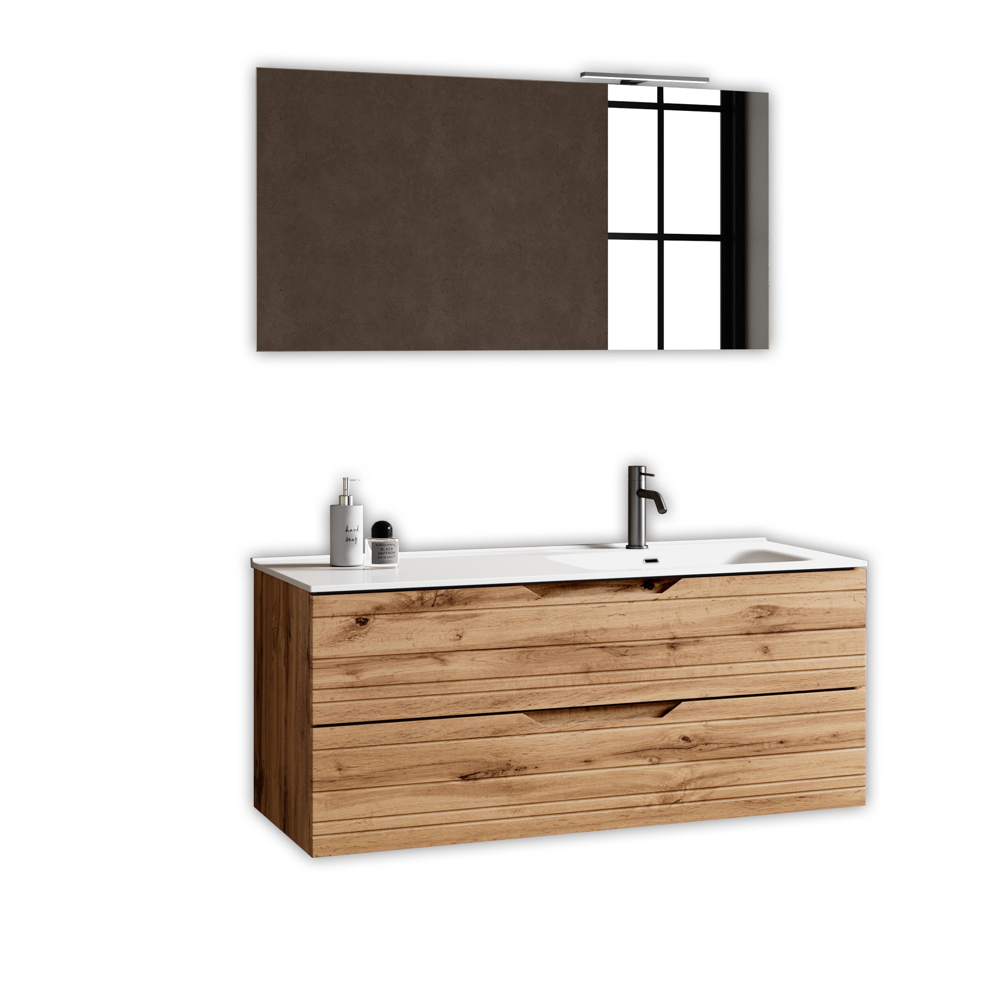 Composizione vasca DX 4 pezzi SOLMIRA