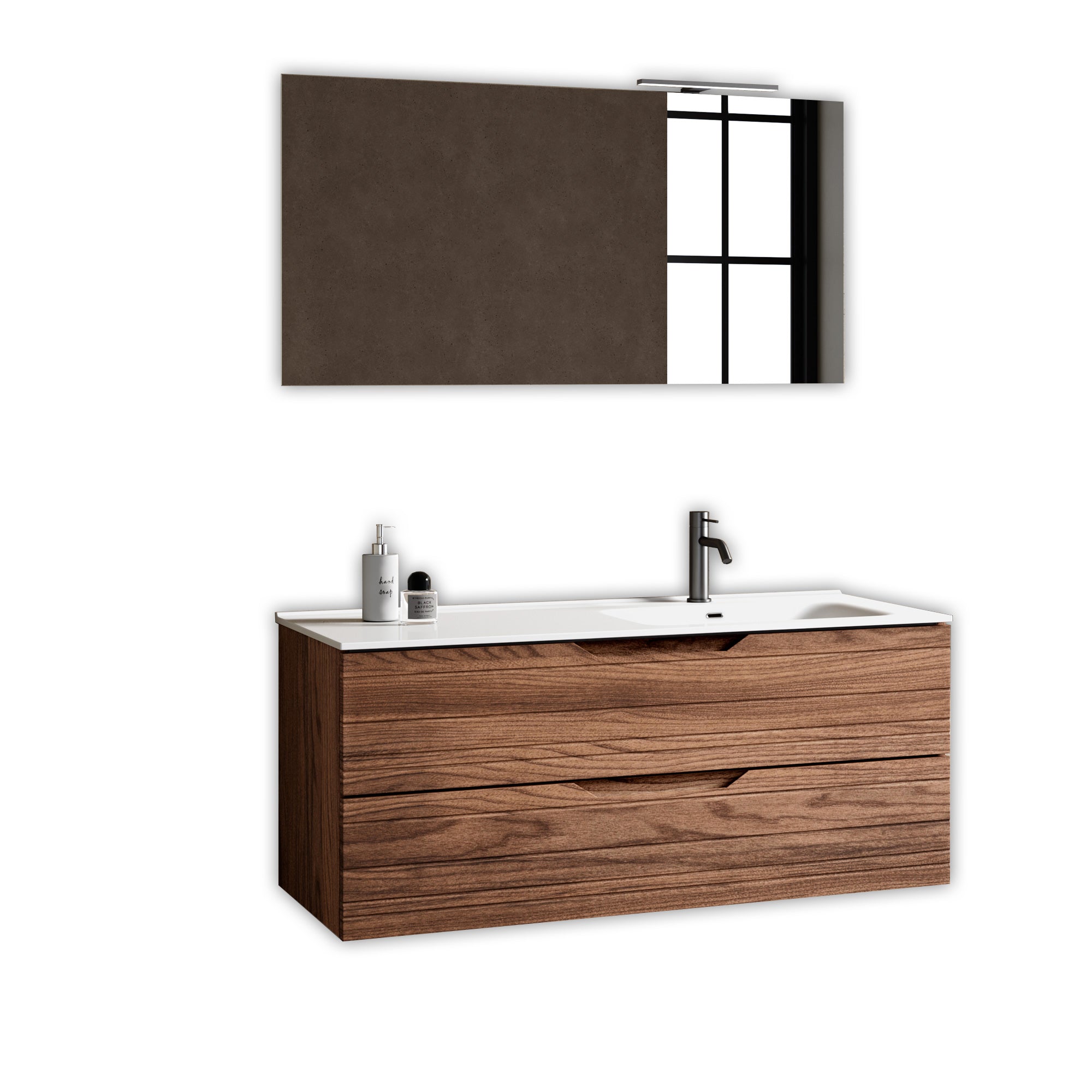 Composizione vasca DX 4 pezzi SOLMIRA