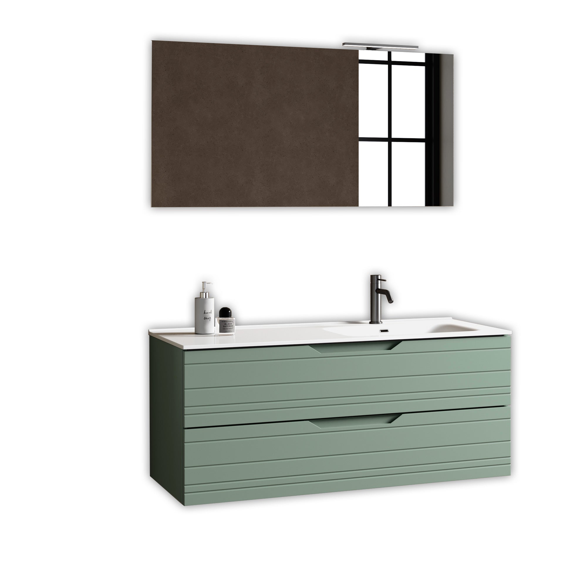 Composizione vasca DX 4 pezzi SOLMIRA