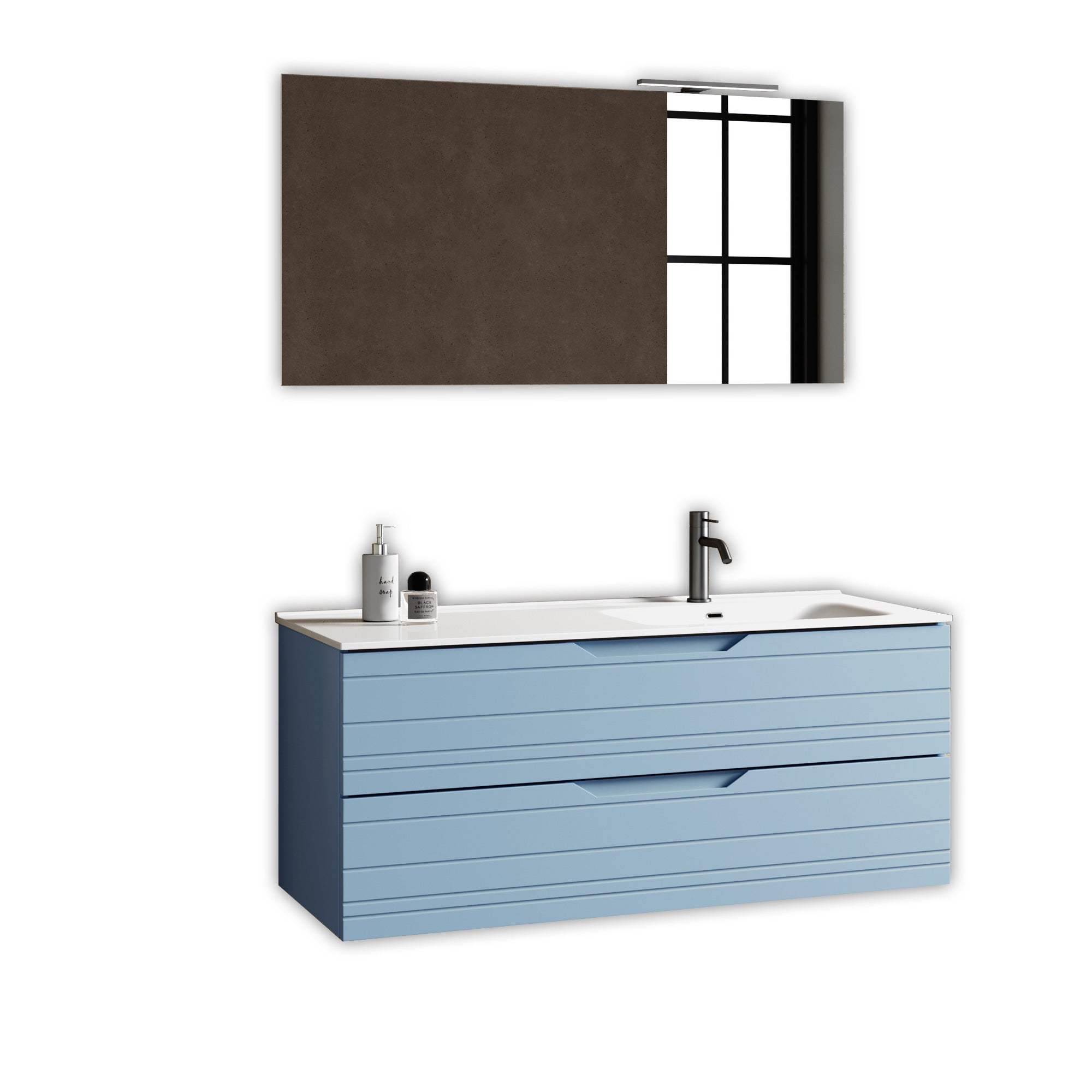 Composizione vasca DX 4 pezzi SOLMIRA