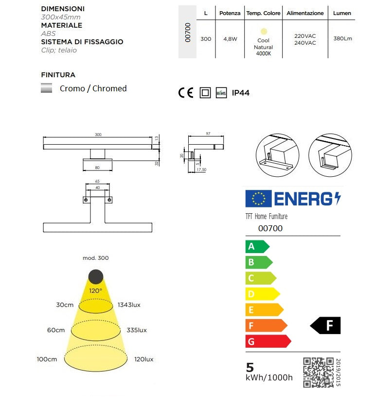 Composizione vasca SX 4 pezzi VENERE