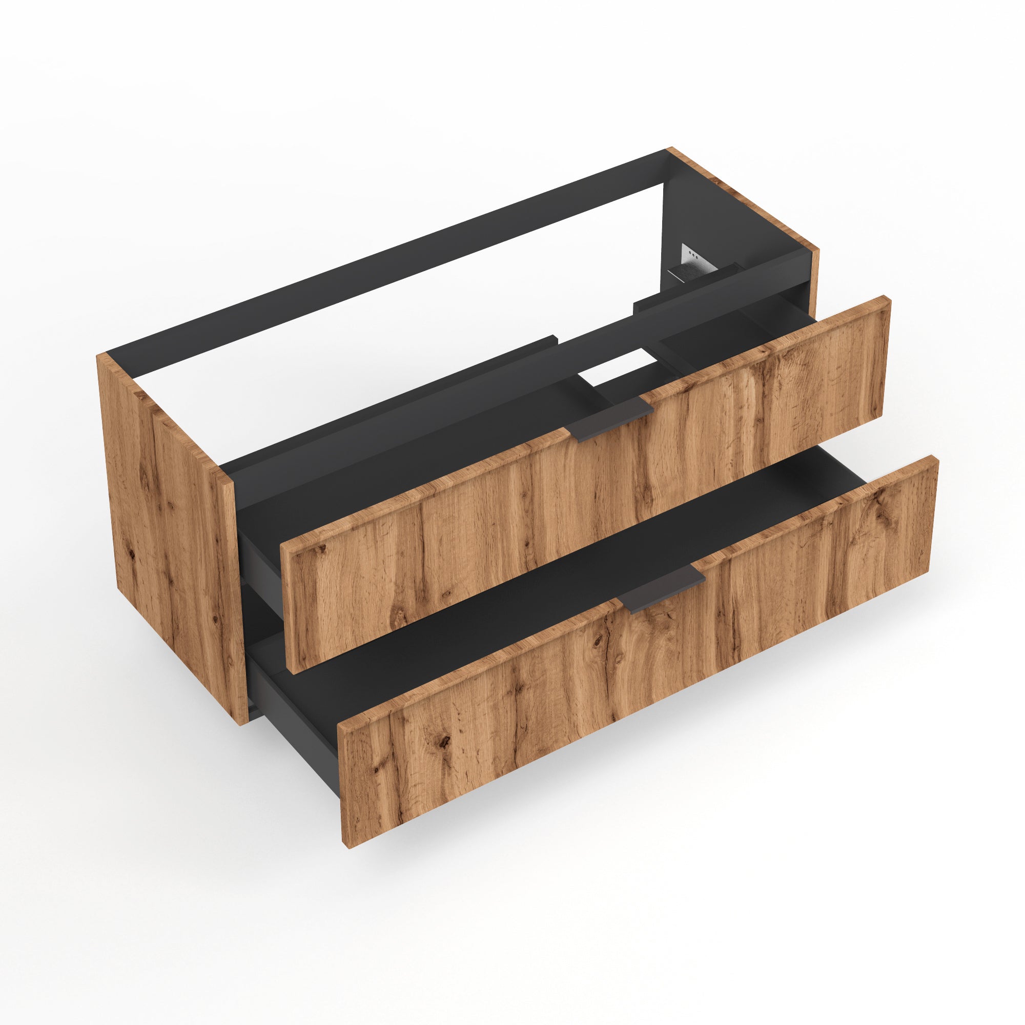 Base portalavabo 2 cassetti per vasca DX ZEFIRA