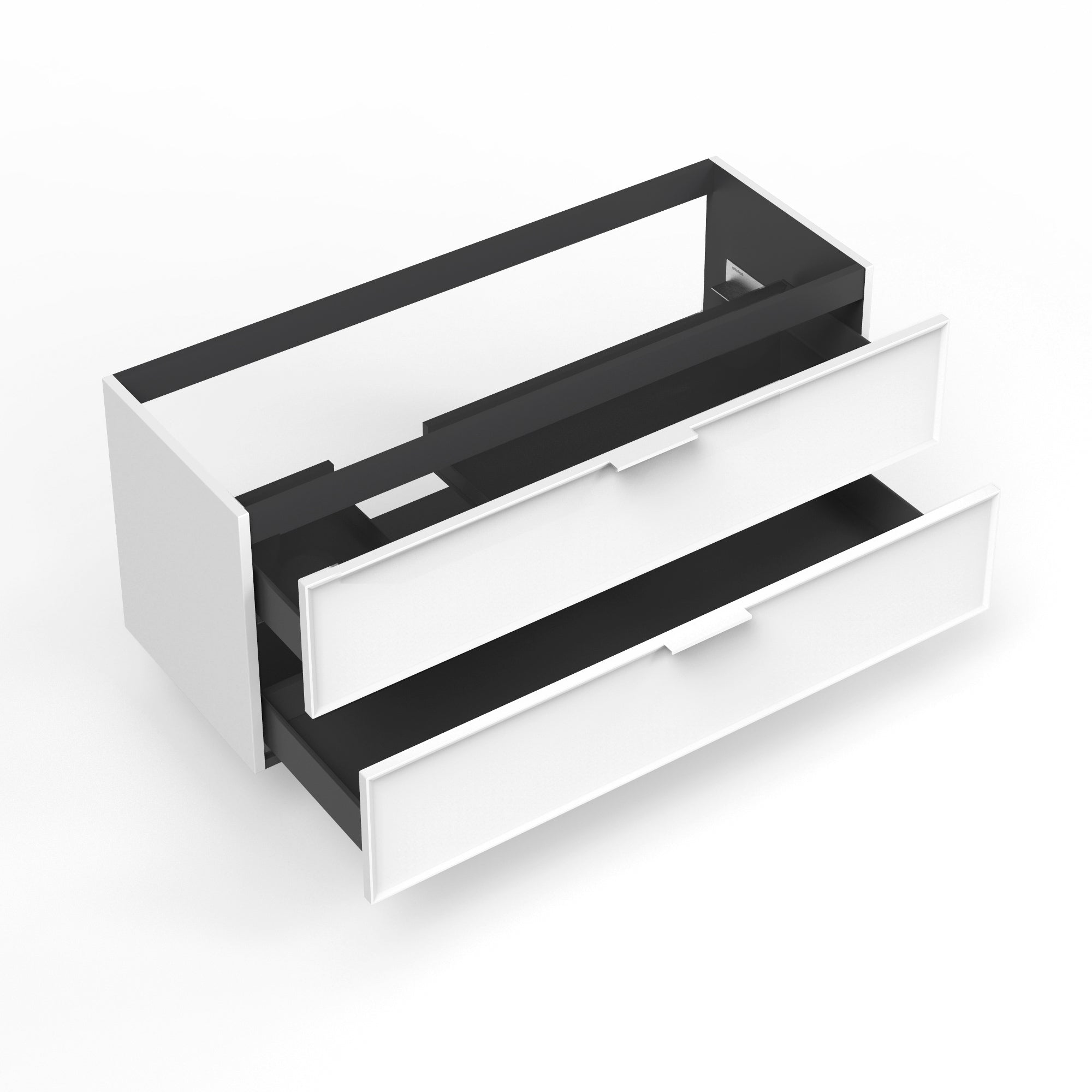 Base portalavabo 2 cassetti per vasca SX ZEFIRA