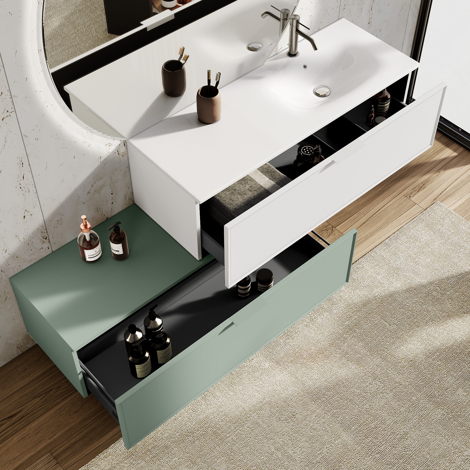 Composizione vasca DX ZEFIRA 54