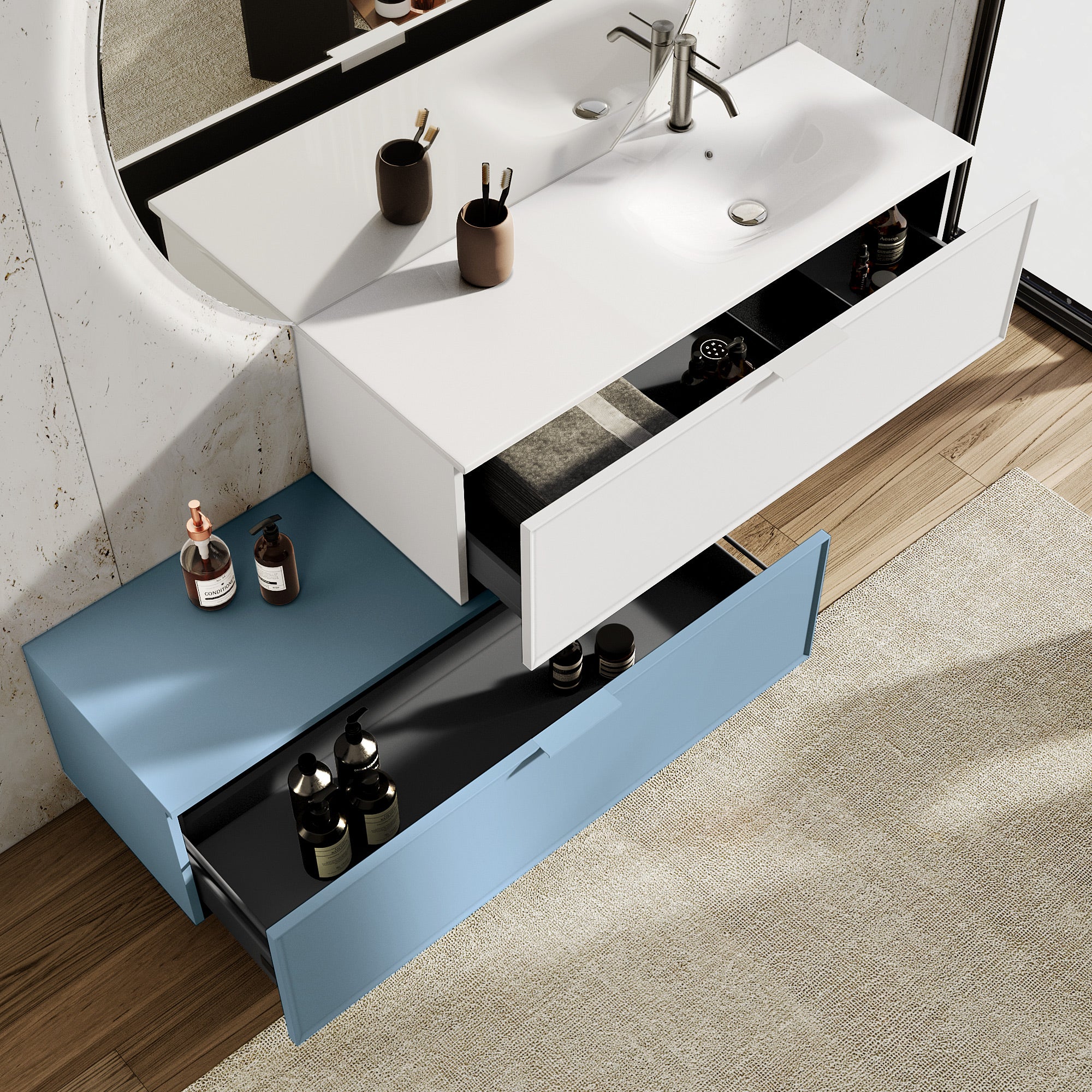 Composizione vasca DX ZEFIRA 54